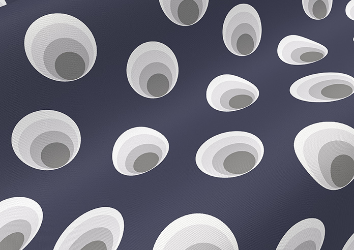 Retro 60s Spots, Midnite - Roller Blind - Image 4